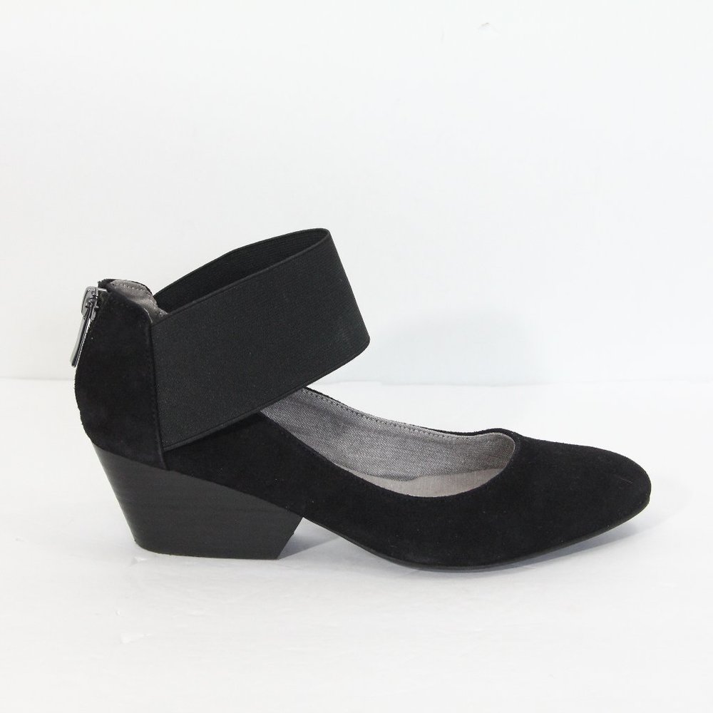 Com+Sens Shoes Women Modern Pumps sz 6.5 Black Suede Heels